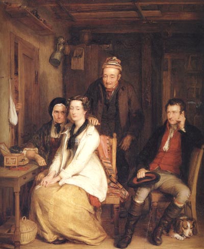 Sir David Wilkie The Refusal from Burns's Song of 'Duncan Gray'